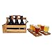 Proper Pour Bamboo Beer Carrier: /Caddy/Holder, Comes With Two Beer Flights, Holder, Mounted Bottle Opener | Unique Christmas Gift | Beer Drinker Gift | 6-Pack Tote