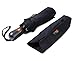 Umenice Automaitc Travel Umbrella Windproof with 210t Fabric Black