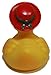 Rubber Ducks Family Lady Bonnet Rubber Duck, Waddlers Brand Toy Bathtub Rubber Duck Lady on Red Bonnett Hat That Floats Upright, All Depts. Gift Rubber Ducky Birthday, Ladies & Mother's Day