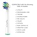 Toptheway Replacement Brush Heads for Braun Oral B Floss Action Electric Toothbrush Pro 1000 Pro 3000 Vitality Pro 500 OralB, 8 Pack