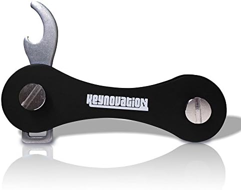 Keynovation Compact Key Holder, Keychain Organizer with Bottle Opener (2-10 Keys)