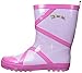 Kidorable Ballerina Rainboots, Pink, Size 9 M US, Natural Rubber Boots with Cotton Lining, Pull On Heel Tab & Non-Slip Sole