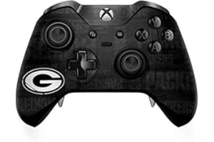 Skinit Decal Gaming Skin Compatible with Xbox One Elite Controller - Officially Licensed NFL Green Bay Packers Black & White Design