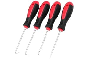 4-Piece Precision Pick and Hook Set, Car Auto Oil Seal/O-Ring Seal Gasket Pick Mini Precision Hooks Puller Remover