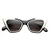 zeroUV - Womens High Fashion Metallic Futuristic Stunning Cat Eye Sunglasses