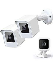 PEF Mount for All-New Wyze Cam V3 ONLY, Weatherproof Protective Cover and 360 Degree Adjustable Wall Mount Solid Housing for Wyze V3 Outdoor Indoor Smart Home Camera System (White, 2 Pack)