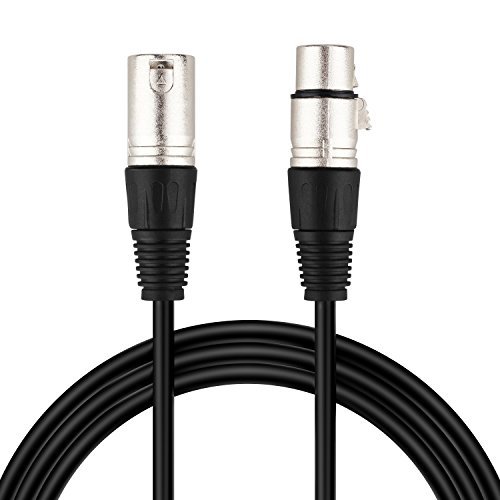 Mugig Professional 7.5m ( 24.6ft) 3-Pin XLR Balanced Audio Cable Male to Female Microphone Cable Mic Lead Mic Patch Cable with Silver Plated Connector for Amplifiers
