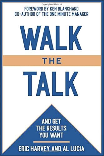 Walk The Talk And Get The Results You Want Harvey Eric Lucia Al 9781885228512 Amazon Com Books