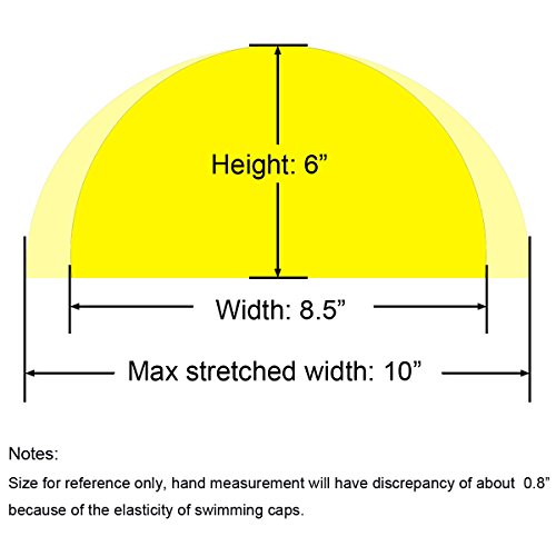 Quality Yes QY 2PCS Bright Yellow And Hot Pink Color Superior Cloth Fabric Bathing Cap Swimming Cap
