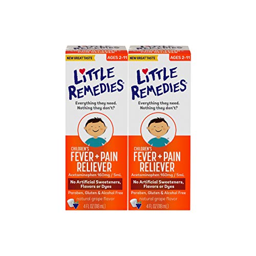 Little Remedies  Children's Fever & Pain Reliever | Grape  | 4 FL OZ | 2 Pack - Thumbnail 7