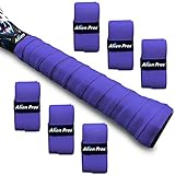 Alien Pros Tennis Racket Grip Tape (6 Grips) â€“ Precut and Dry Feel Tennis Grip â€“ Tennis Overgrip Grip Tape Tennis Racket â€“ Wrap Your Racquet for High Performance (6 Grips, Purple)