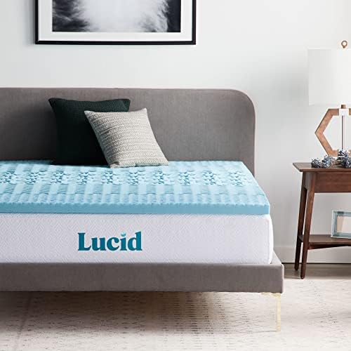 Lucid 2 Inch Mattress Topper King Memory Foam Mattress Topper King