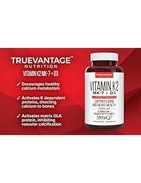 Vitamina K2 con D3 Premium extra fuerza – Vitamina D3 K2 MK7 Suplemento para huesos...