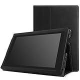 MoKo Case for Amazon Kindle Fire HD 7 2013 - Slim Folding Cover Case for Fire HD 7.0 Inch 3rd Generation Tablet, BLACK (With Smart Cover Auto Wake / Sleep.)