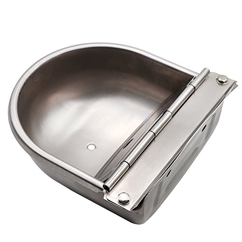 Livestocktool Stainless Steel Water Bowl with Scupper/Cooper Valve Float Valve Waterer Trough for Animal (Cattle, horse, dog, etc) - Thumbnail 5