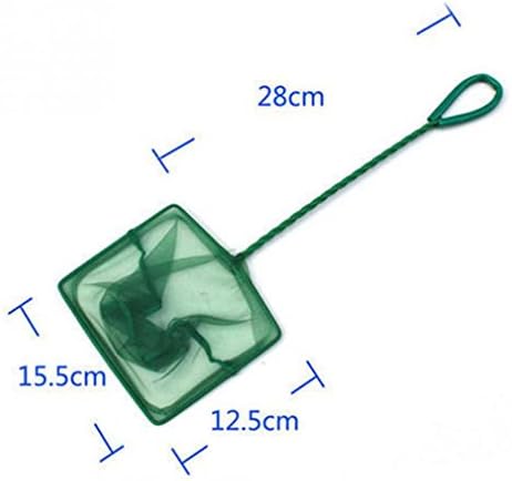 1Pc Useful Portable Long Handle Square Aquarium Fish Tank Fishing Net Landing Net For Fish 6 inch