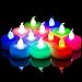 WoneNice Flickering LED Tea Lights, Battery Powered Candles, Decorations for Parties, Events, Weddings, Pack 12
