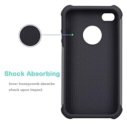 Jeylly for iPhone 4S Case, for iPhone 4