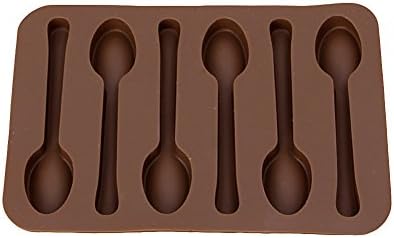 Deboc Silicone Baking Mould Spoon Design Chocolate Cake Biscuit Candy Jelly Mold Decor