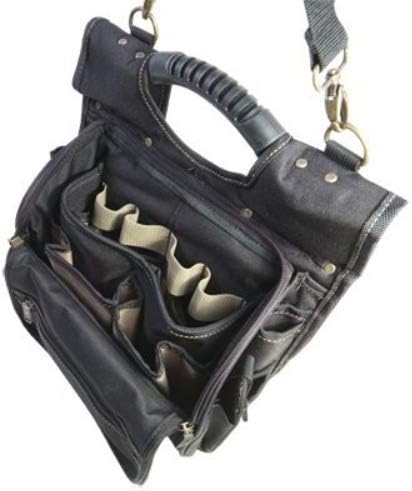 Kunys EL1509 Electricians Zip Pouch 21 Pocket, Jet Black, 8 inches x 5 inches - Image 5