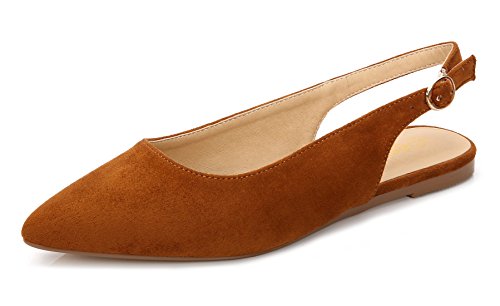 ComeShun Womens Shoes Closed Toe Flats Slingback Dress Pumps