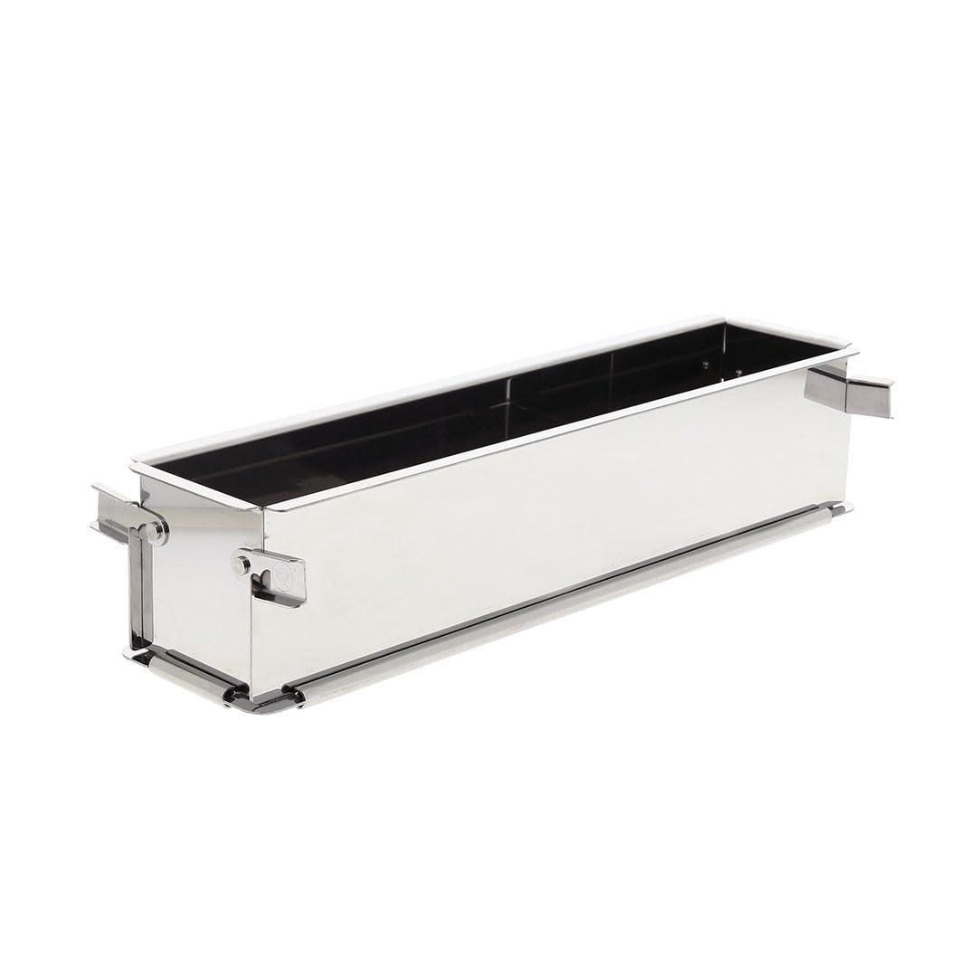 DE BUYER Geoform Folding Stainless Steel Mould 35 x 7 x 7.5 cm