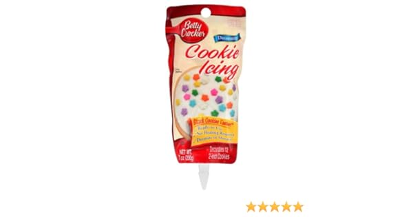 Amazon Com Betty Crocker Decorating Cookie Icing White 7 Ounce