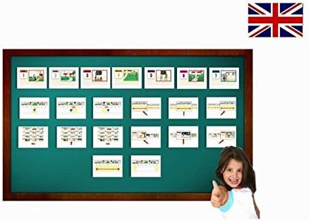 Calendar and Days of The Week Flash Cards - English Vocabulary Picture Cards for Toddlers, Kids, Children and Adults