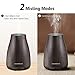 InnoGear Essential Oil Diffuser, 100ml Mini Wood Grain Aroma Diffuser Ultrasonic Humidifier with Essential Oil Gift Set, Lavender + Peppermint (10ml/Bottle), Auto Off Adjustable 7 LED Lightsthumb 2
