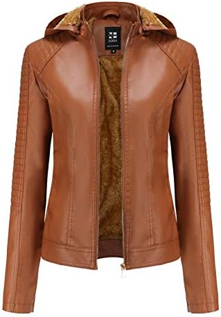 Women’s Leather Jacket, Biker Jacket, Leather Coat, Brushed Lining, No Brushed Lining, Leather Coat, Motorcycle Wear, Standing Collar, Short Length, Slim