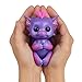 Fingerlings - Glitter Dragon - Kaylin (Purple with Pink) - Interactive Baby Collectible Pet - By WowWee