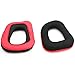 iParaAiluRy New Replacement Earpads Ear Pads Cushions for Logitech G230 G430 G930 G35 F450 Gaming Headphone, Elastic Sponge and PU Leather Black & Red