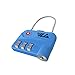 VLG Safety Luggage Lock - Extra Strong Cable Combination Lock - TSA Approved - Durable and Dependable - 100% Satisfaction Guarantee (Sky Blue)