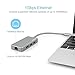 Letscom USB-C to USB 3.0 Portable Data Hub with Thunderbolt 3 to Network Adapter Ethernet Port and 3 USB 3.0 Ports, for Macbook Pro, XPS, Google Pixelbook and More Type C Devices, Grey