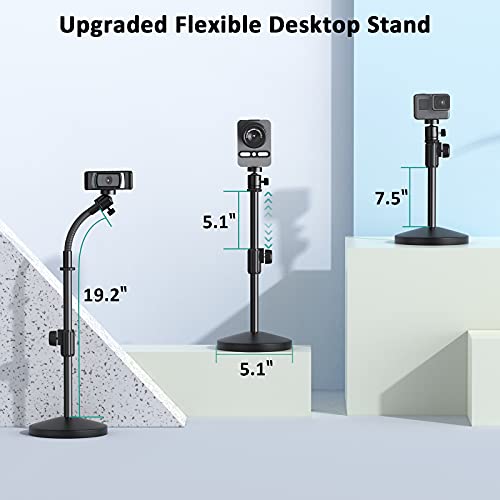 Amada cam Stand for Desk，Flexible cam Tripod Stand with Gooseneck