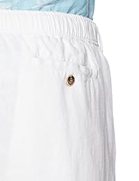 Marca  : pantalón de lino relajado de 28 palmas para hombres, 100% lino con cordón