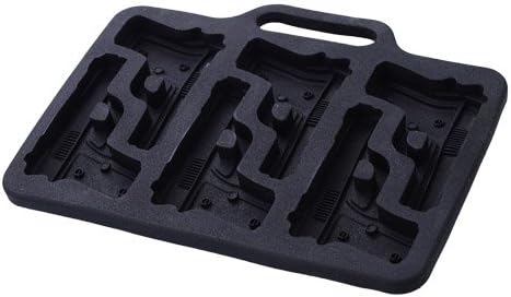 Novelty TPR Household Party Gun Shaped Freeze Ice Mold Tray - Random Color