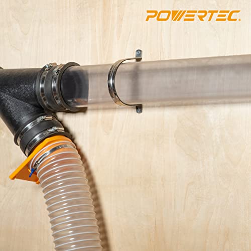 POWERTEC 70272P4 Clear PVC Pipe 4" X 36" Long, 4PK, Rigid Plastic