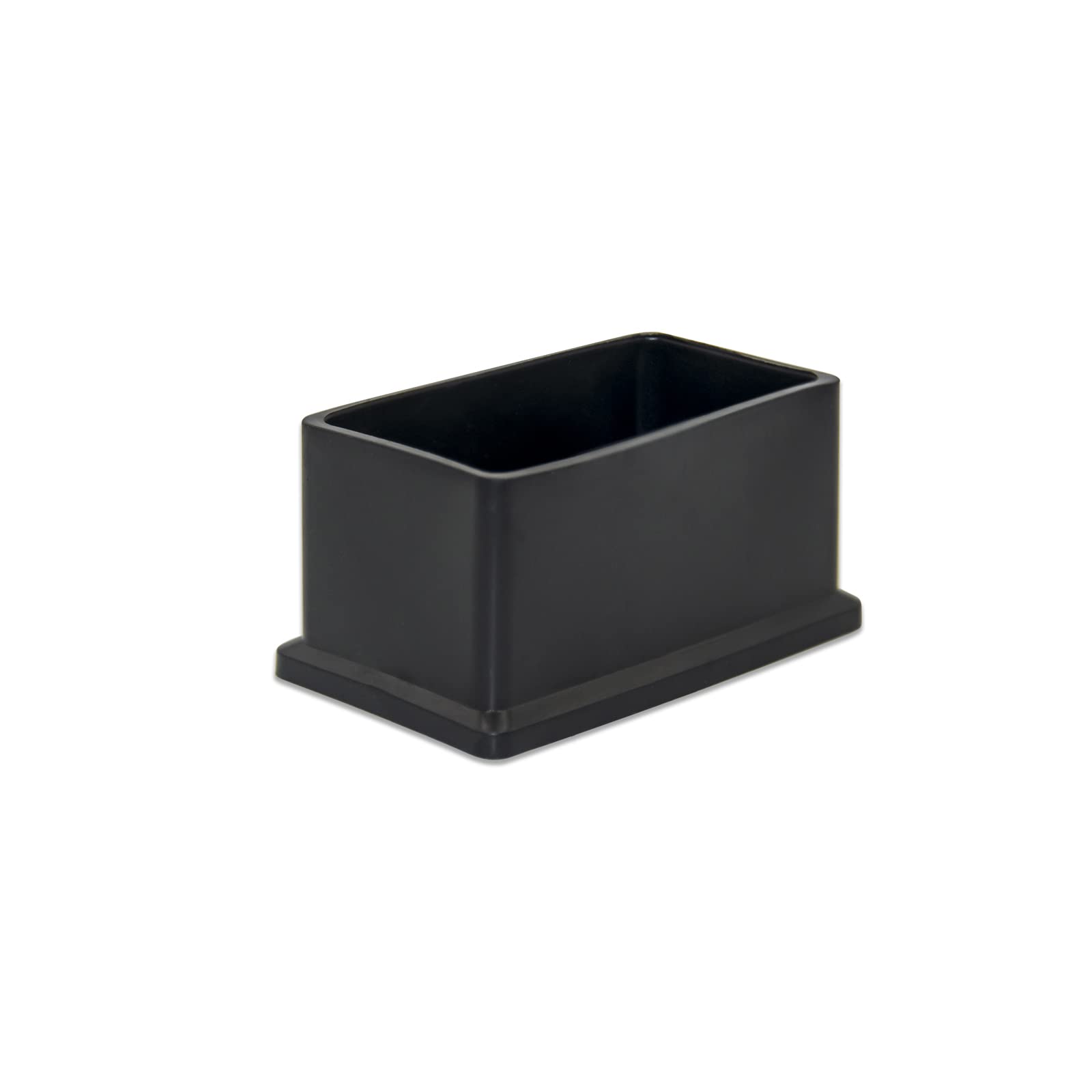 Flyshop 8Pcs Rectangle Chair Leg Caps Non-Marking PVC Chair Leg Floor Protectors Furniture Table Covers 1" x 2", 25mm x 50mm