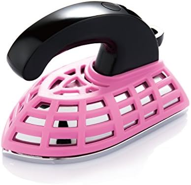 Smart Mini Iron with 100V-240V Universal Voltage, Great for Home and Travel (Pink)