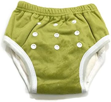 BB2 Soft Baby Toddler Potty Toilet Training Reusable Bamboo Pants (One Size (14lbs to 32lbs), Green)