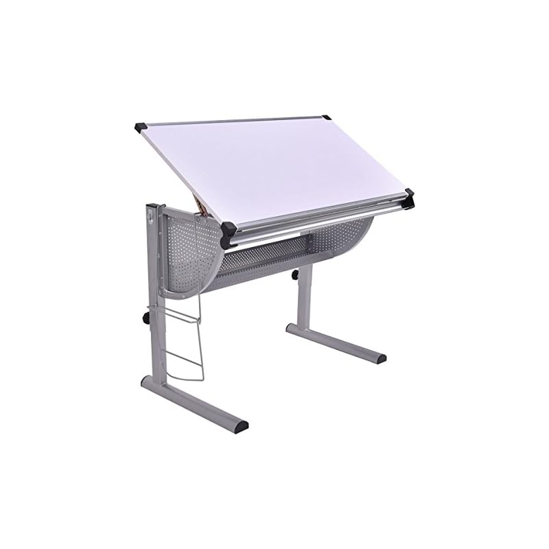 Best Choice Products Office Drawing Desk Station Adjustable Drafting