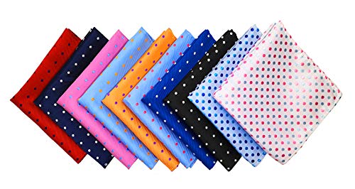 MENDENG-Mens-10-Pack-Assorted-Cotton-Polka-Dots-Pocket-Square-Handkerchief-Hanky