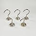 Strong 44 LB Neodymium Magnetic Hooks - Best For Hang Gadgets Indoor / Outdoor Use - Set of 5 Magnetic Base with 10 Steel Hooks - 5 Small and 5 Large Plus 3M Non Scratch Stickers