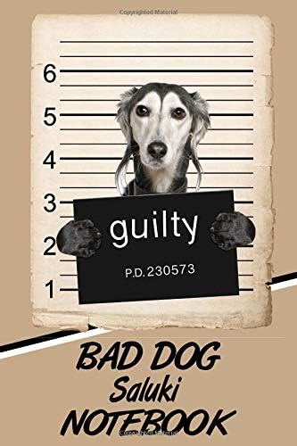 Bad Dog Saluki Notebook Paperback – 5 Nov 2018