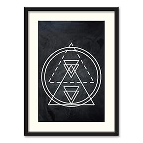 NWT Black Paper Framed Canvas Wall Art for...