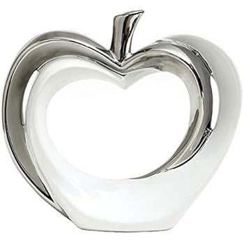 Anding Ceramic Statue Apple Statue Home Decoration Pottery Decoration Sculpture Silver Vase
