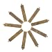 Pandahall 10pcs Antique Bronze Brass Blank Stamping Tag Pendants Metal Alphabet Letter Stamps Charms for Jewelry Necklace Makings 1.61x0.27 inch Rectangle primary