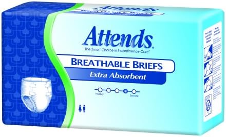 Incontinent Brief Attends® Extra Absorbent Breathable Briefs Comfort Flex-tabs Large Disposable Heavy-super Absorbency-l/44" - 58"