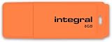 Integral Neon 8GB USB 2.0 Flash Drive - Orange view 3
